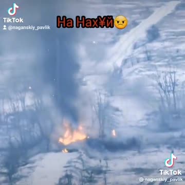 Russian Tank Burns