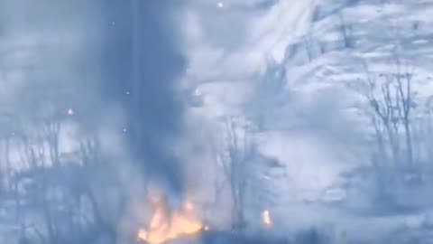 Russian Tank Burns