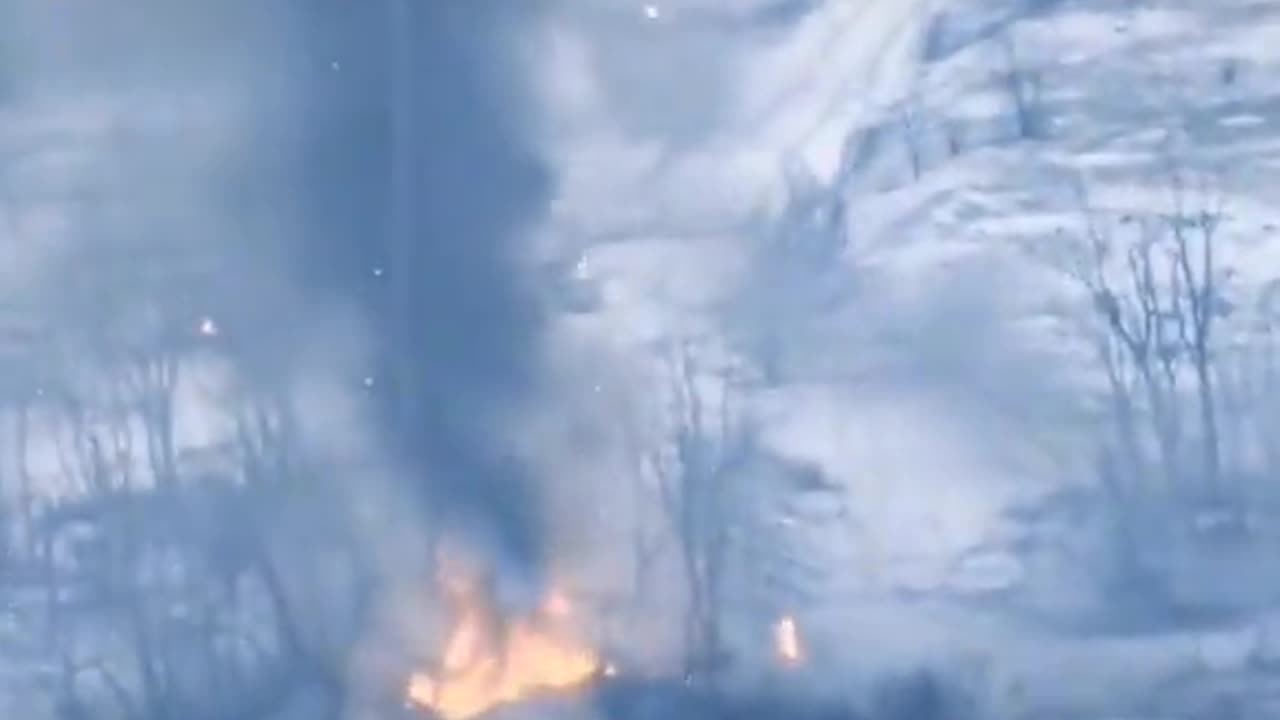 Russian Tank Burns