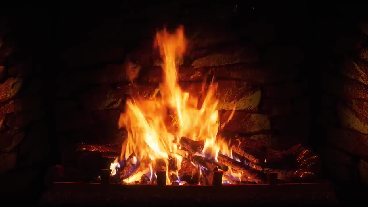 🔥 The Best 4K Relaxing Fireplace with Crackling Fire Sounds 8 HOURS No Music 4k UHD