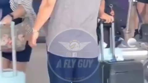 Late For Flight And Loses His Mind