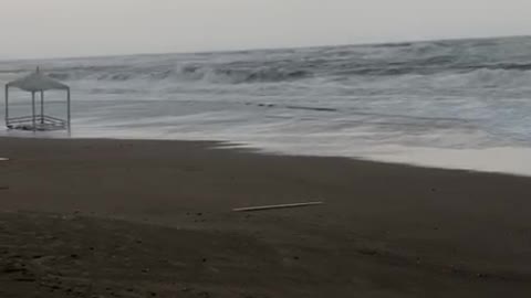 The Mediterranean Sea is raging.