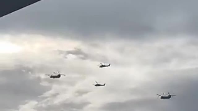 몬타나에서 작전 중인 헬기 부대