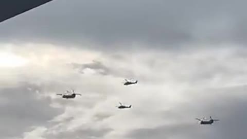 몬타나에서 작전 중인 헬기 부대