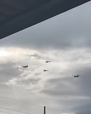 몬타나에서 작전 중인 헬기 부대