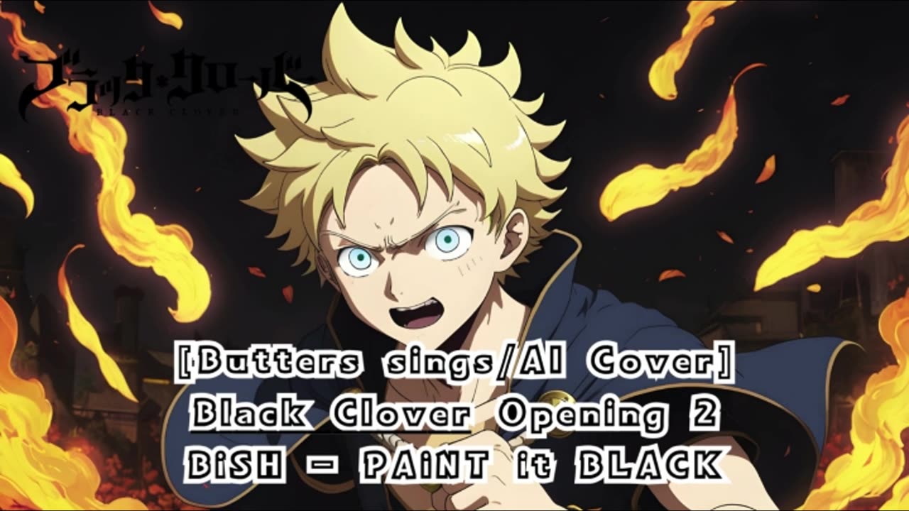 [Butters sings/AI Cover] Black Clover Opening 2 BiSH - PAiNT it BLACK