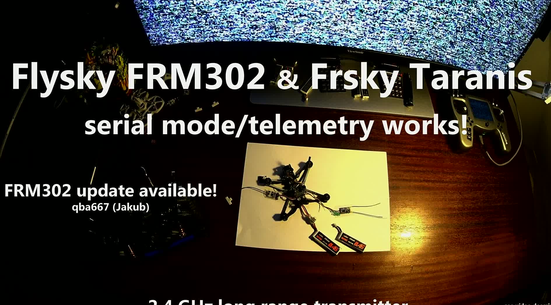 Flysky FRM302 upgrade - OpenTX, EdgeTX serial mode works! - 2.4GHz long range transmitter, update