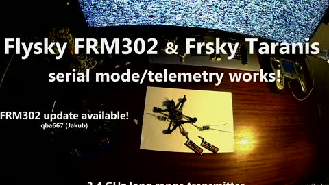 Flysky FRM302 upgrade - OpenTX, EdgeTX serial mode works! - 2.4GHz long range transmitter, update