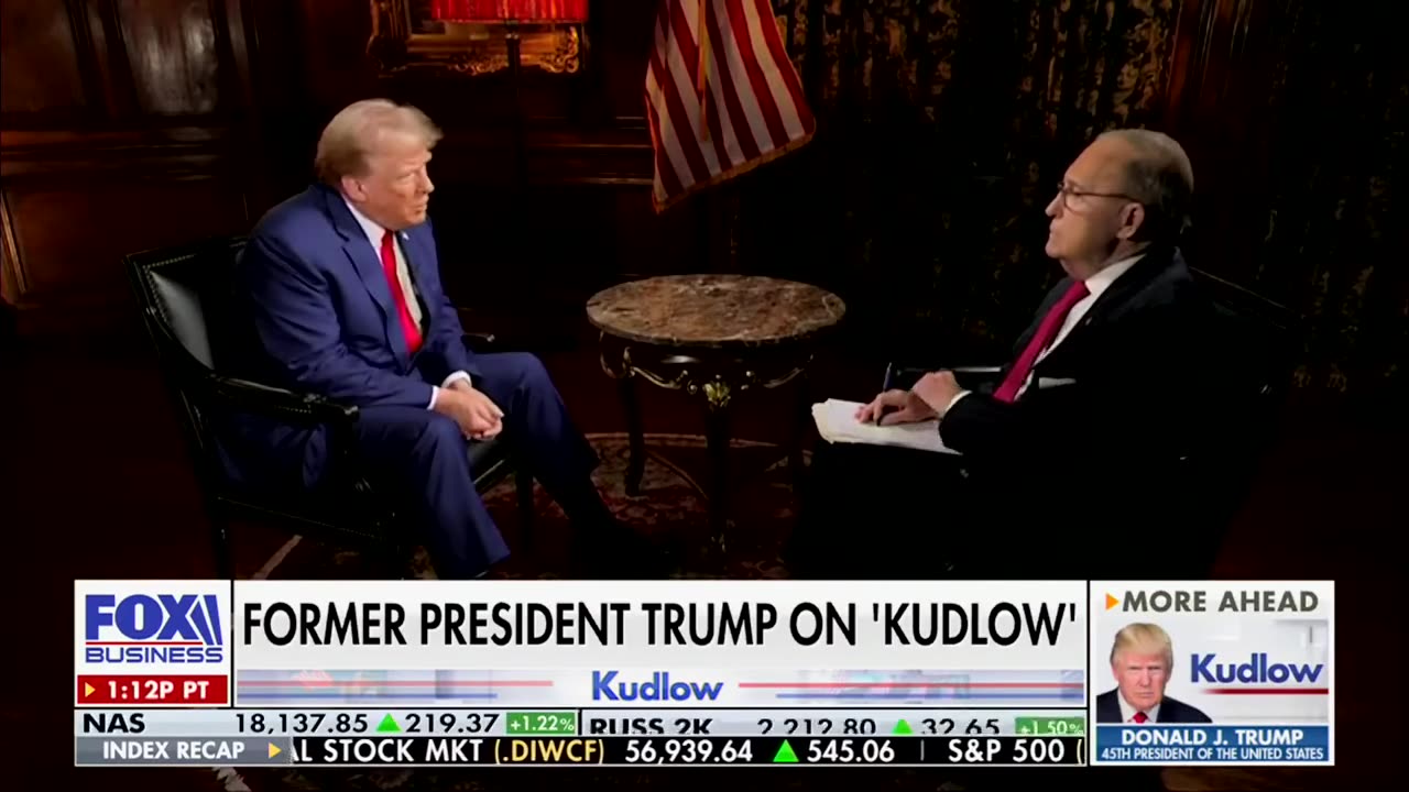 President Trump Sits Down with Larry Kudlow of Fox Business