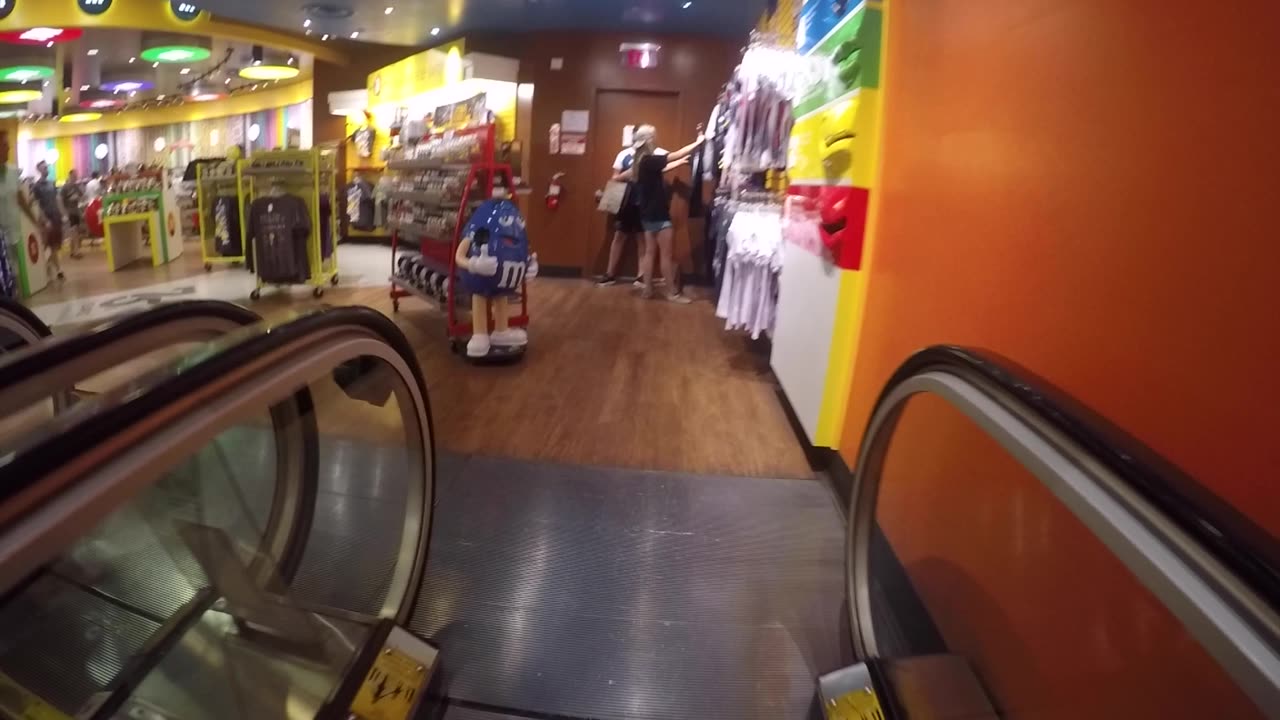 A walk trough the M & M's store in Las Vegas.