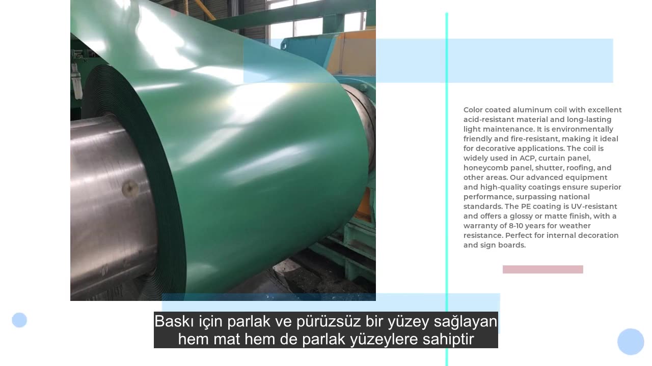 Gutter Color Prepainted Pvdf Coated Aluminum Coil 1060 3003 5052 Aluminum Coil