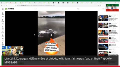 Live 215: L'ouragan Hélène créée et dirigée, le lithium n'aime pas l'eau et l'Iran frappe le MOSSAD?