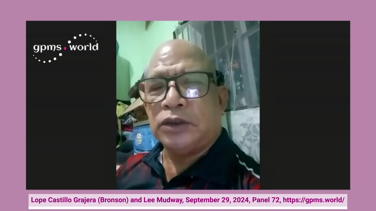 Lope Castillo Grajera (Bronson) and Lee Mudway, GPMS.WORLD Panel 72, September 2024