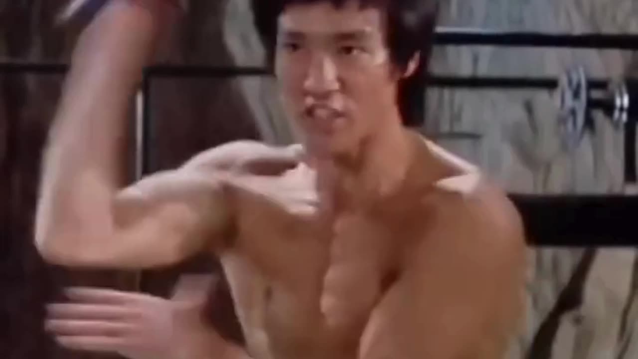 Bruce Lee busting out the nunchucks. 🔥 #martialartsforlife