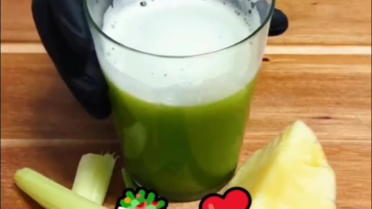 Pineapple, celery, spinach, parsley Juice