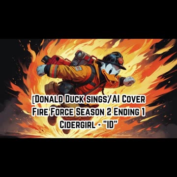 [Donald Duck sings/AI Cover] Fire Force Season 2 Ending 1 Cidergirl - "ID"