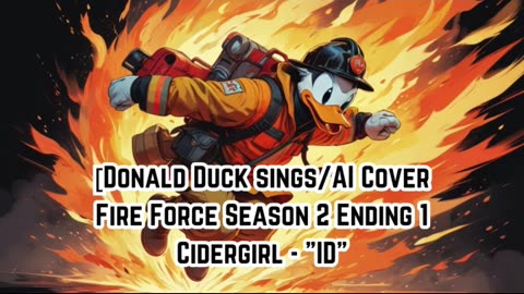 [Donald Duck sings/AI Cover] Fire Force Season 2 Ending 1 Cidergirl - "ID"