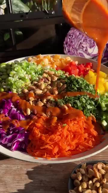 Crunchy Rainbow Vegetable Salad