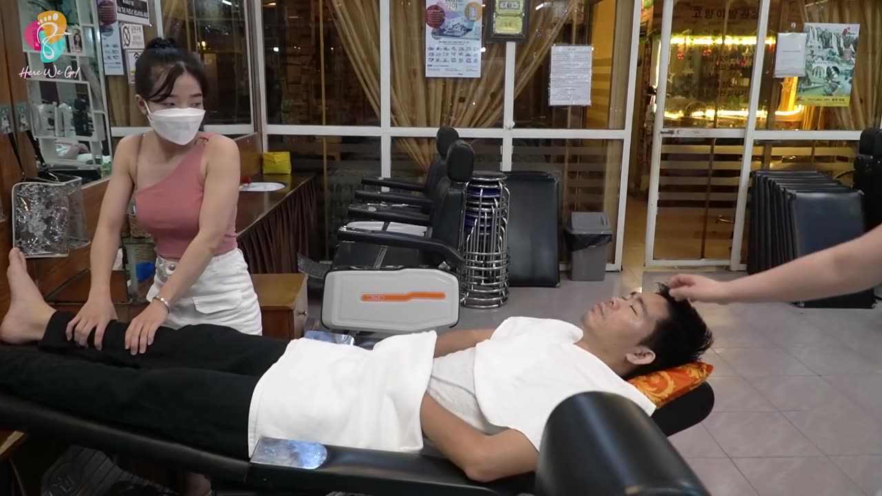 I just want to stay here longer while getting a barber shop massage from this beautiful staff