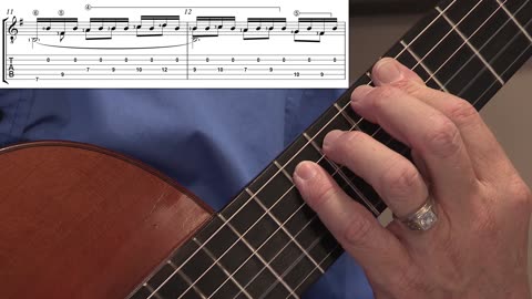 Technique Left-Hand, Part I. Video 11: m11-12 low Bs as dotted half notes