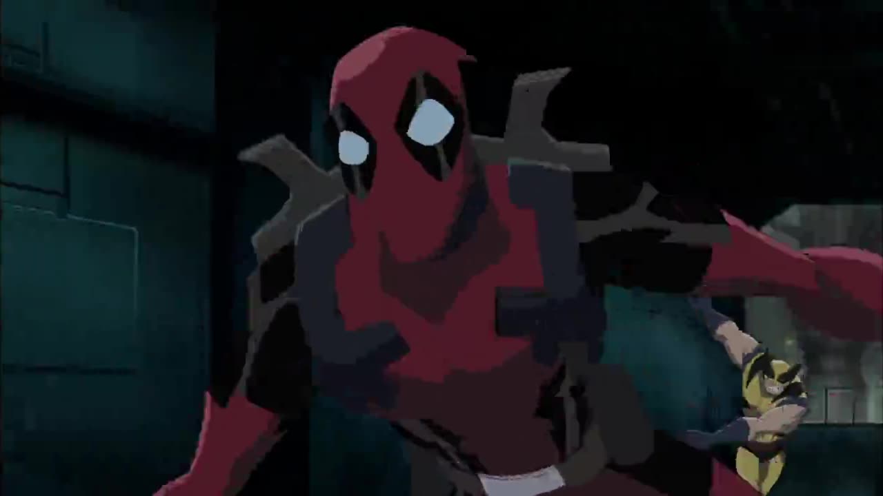 Wolverine vs Deadpool cartoon