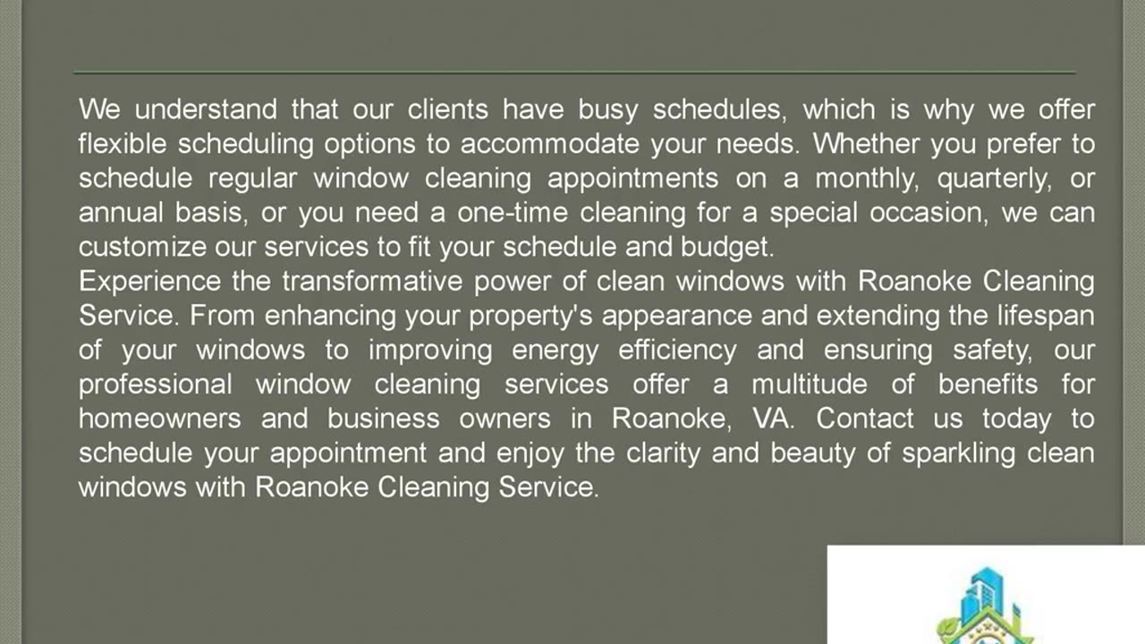 Clear Views Ahead: Professional Window Cleaning in Roanoke, VA