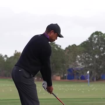 New golf swing from Mr. Woods #golf #new #golf #swing #swings #tiger #woods #shot #green #fairway