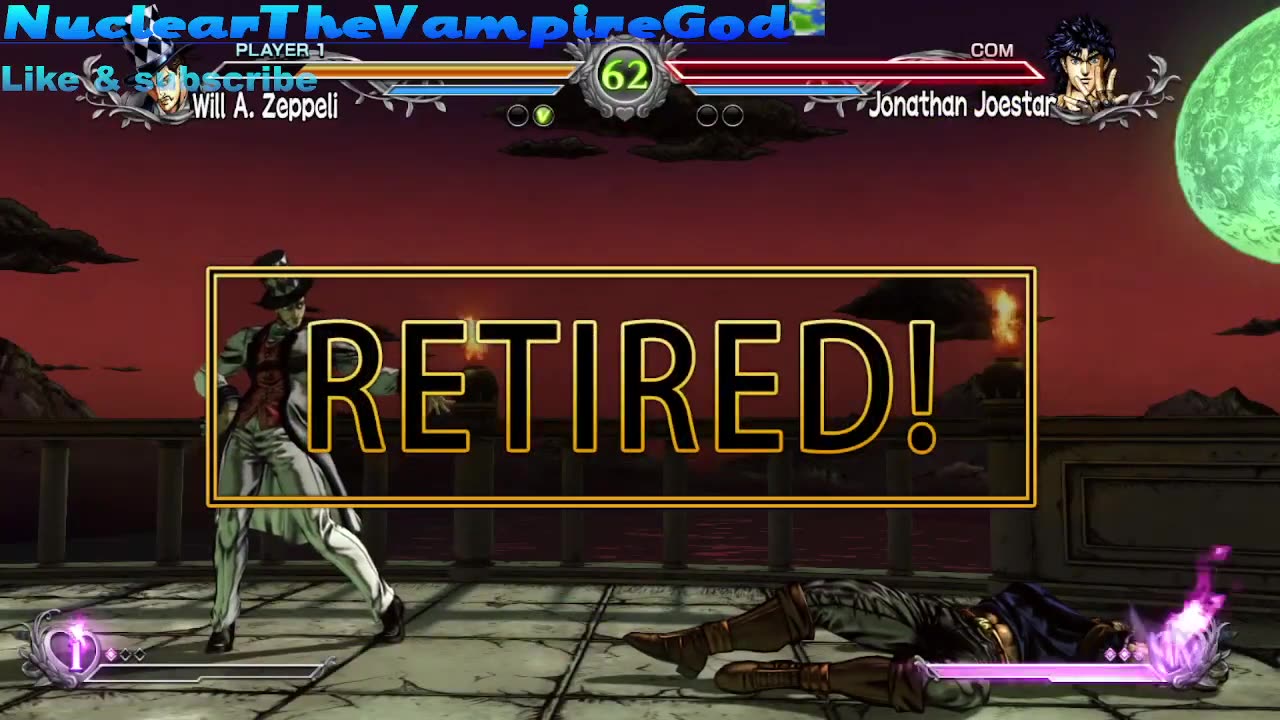 JJBA all star battle will a zeppeli vs Jonathan joestar