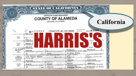 Fact Check: Jamaican 'Certificate Of Birth' Naming Kamala Harris NOT Authentic -- Born In California