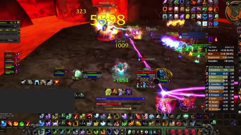 Shazzrah WoW classic SoD Ele Shaman Molten Core boss fight - Gameplay – 2500 dps. Gearscore 1010