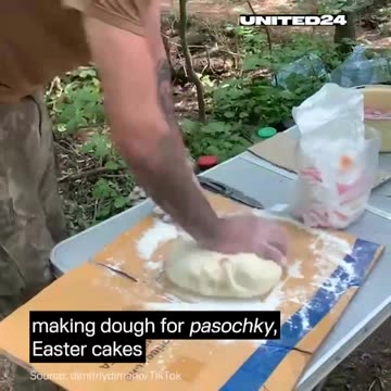 Baking and decorating in the trenches. What is it like to celebrate Easter in the