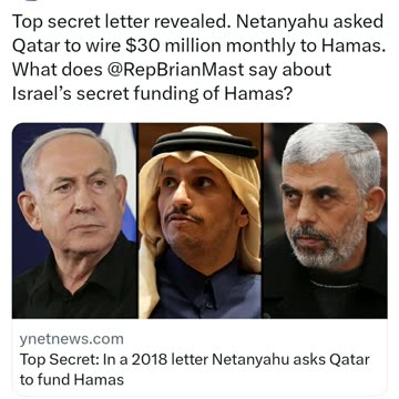 Netanyahu Refuses To Provide Records To Israeli Investigators Of Hamas Funding