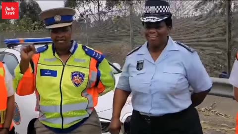 All-women officer group ‘mans’ roadblock