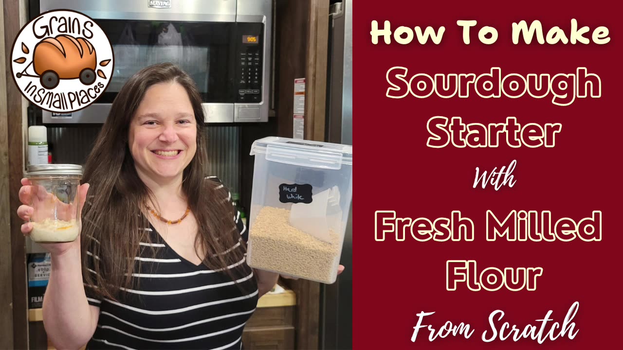 MASTERCLASS: How To Make A Sourdough Starter From Scratch With Fresh Milled Flour