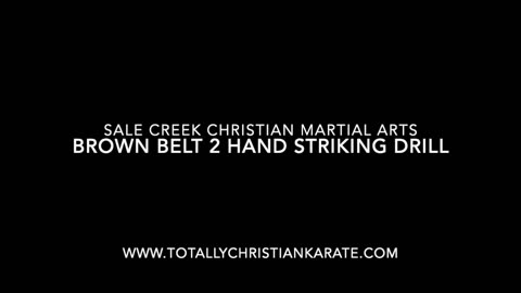 TCK Kids Brown Belt 2 Hand Striking Drill