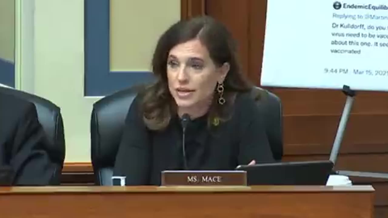 Nancy Mace rips into Twitter. She was vx injured.