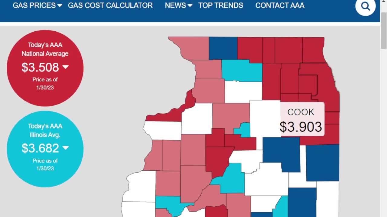Gas prices going up in Illinois