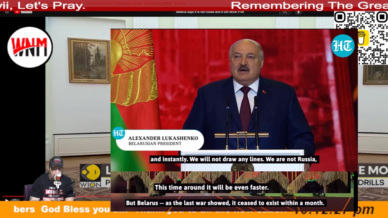 Did Lukashenko just say that? Lindsey Graham cringes; my baby's upset.