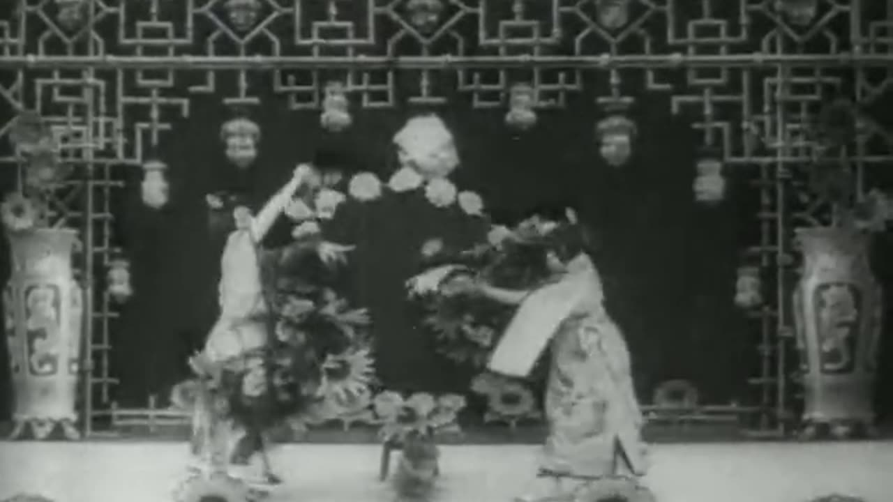 Chrysanthemums (1907 Original Black & White Film)