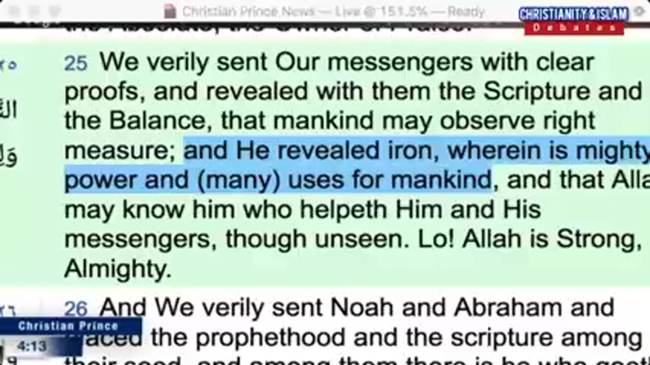 Arabs were not from Ishmael Christian Prince Debates