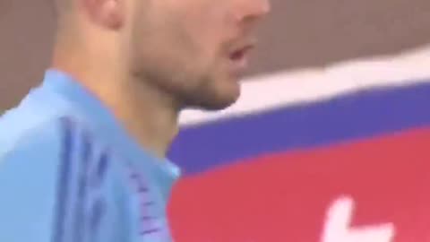 6 minutes added, 97th minute of the game and Illan Meslier did this