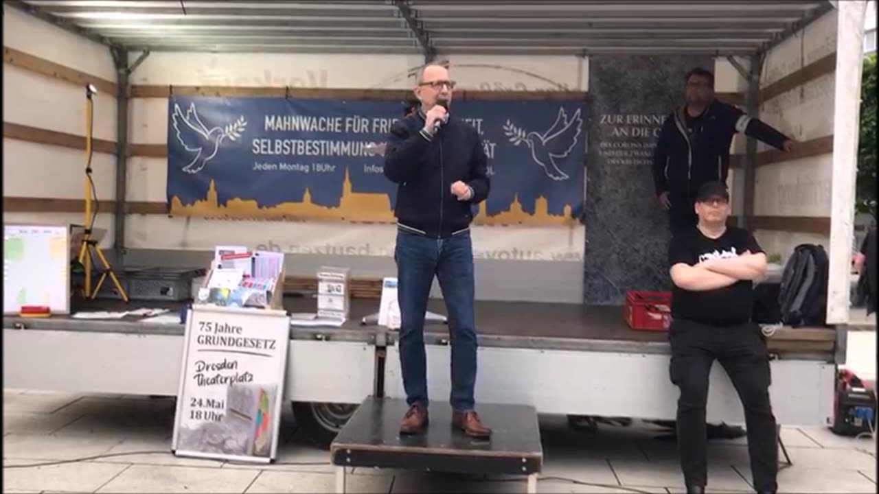 JÖRG URBAN, LV AfD Sachsen - BAUTZEN, Kornmarkt, 06 05 2024, 170. MAHNWACHE 🕊 - Bürgermikrofon