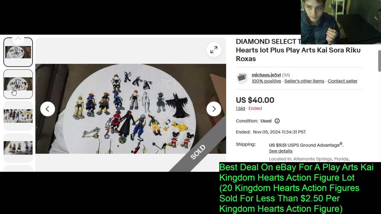 Outtake #185 Of The Best Deal On eBay For A Play Arts Kai Kingdom Hearts Action Figure Lot