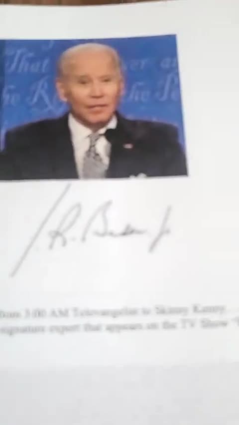 This Is Documentation Showing The Changes Seen In Joe Biden