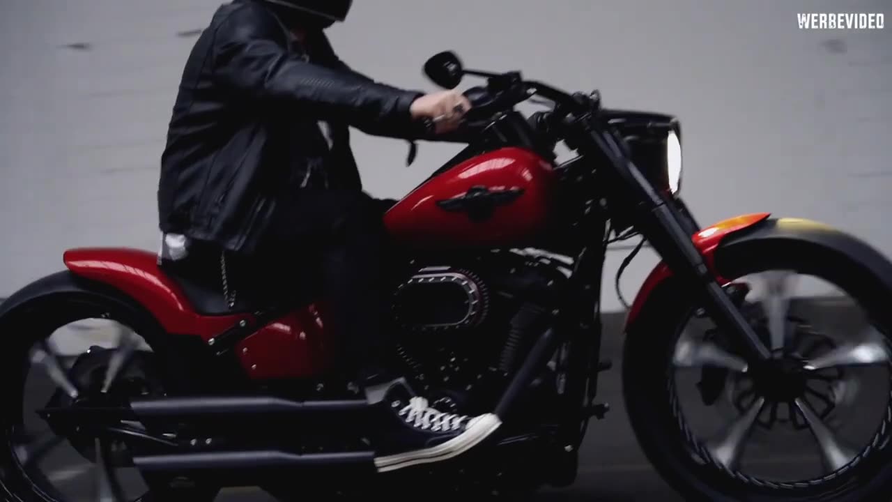 H-D Fat Boy 114 ‘Red Booster’ customized by Thunderbike