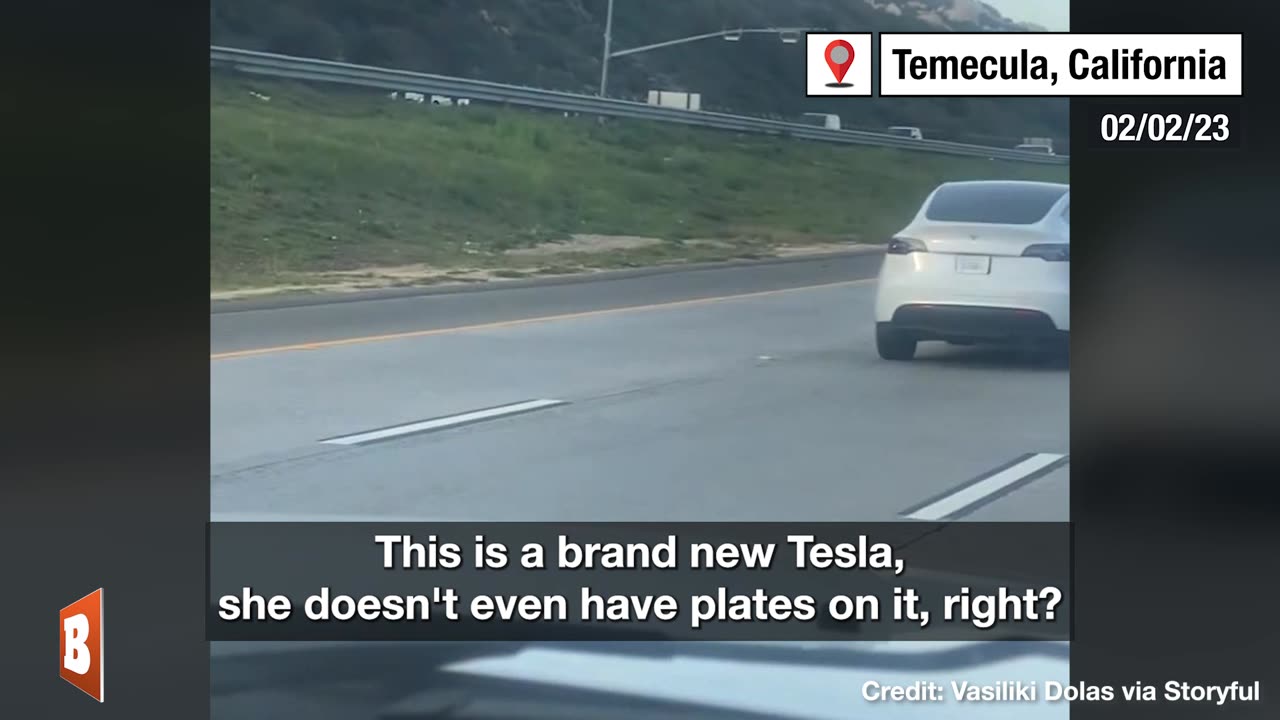 Woman Films Tesla Driver Apparently ASLEEP AT THE WHEEL Along Busy Freeway