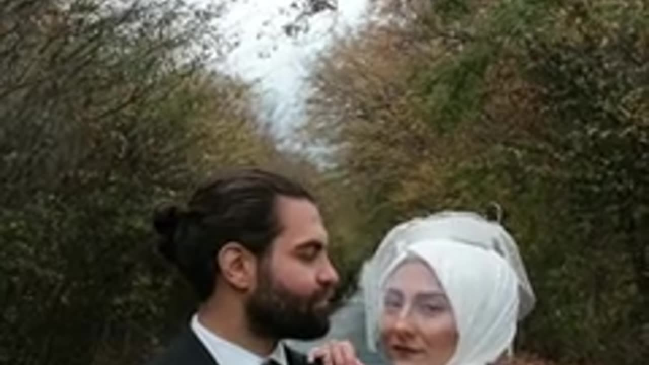 Man And Woman Get Married In Middle of Country Road