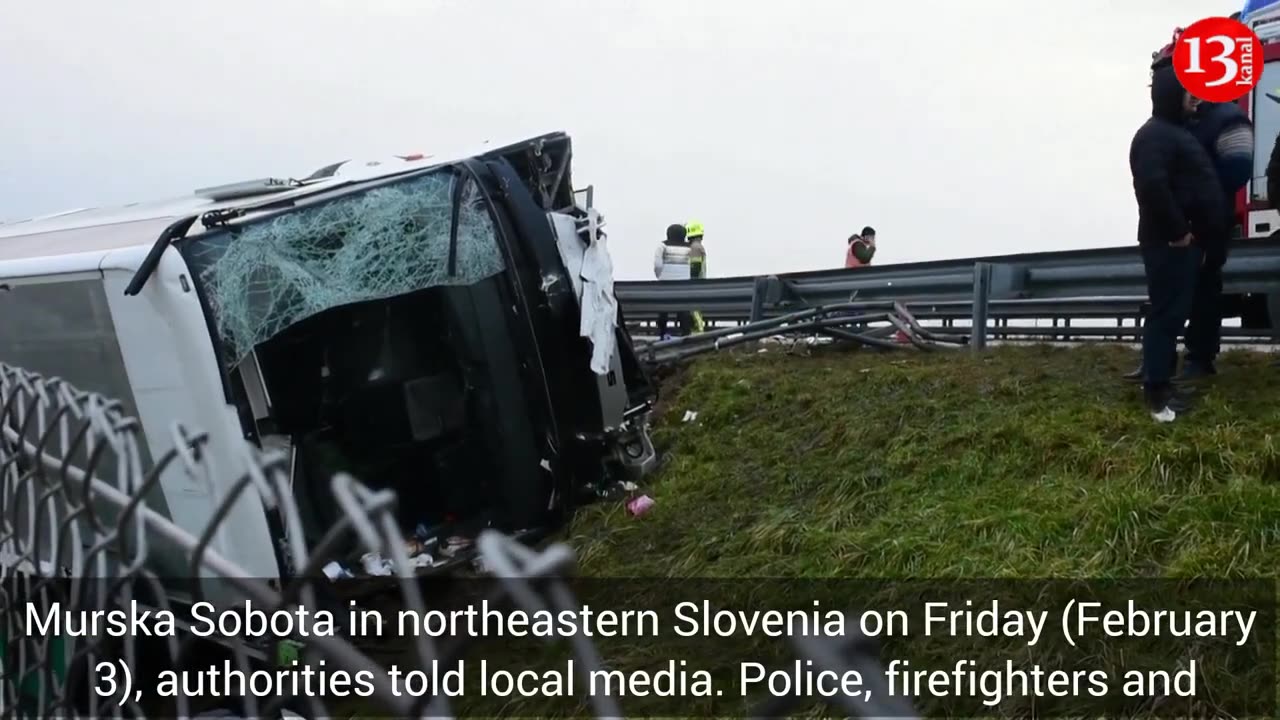 At least three dead in Slovenia bus crash