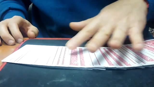 Red to blue card trick