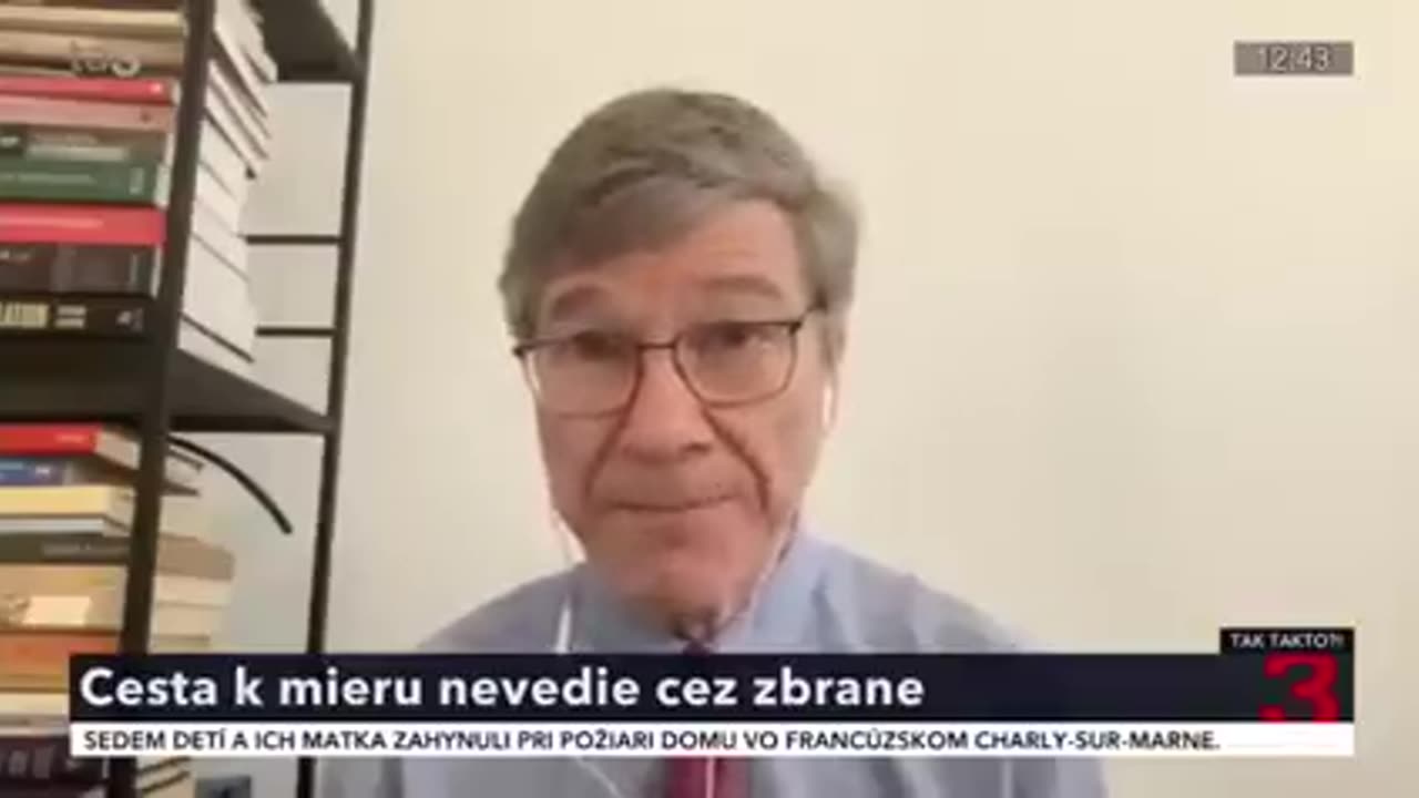 Jeffrey Sachs na Ta3: Cesta k míru nevede přes zbraně!!!